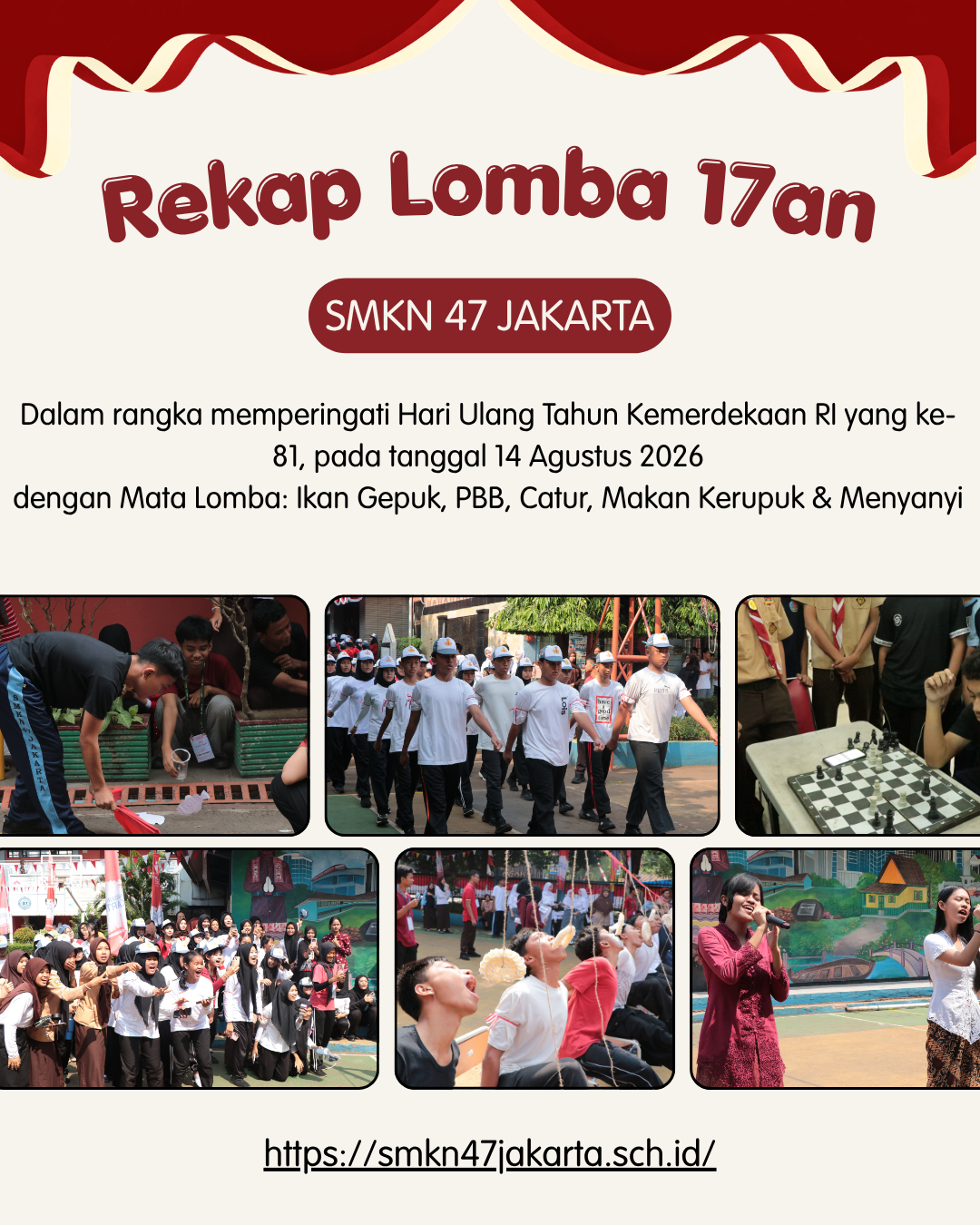 Merah Putih Kolase Foto Lomba 17 Agustus Instagram Post